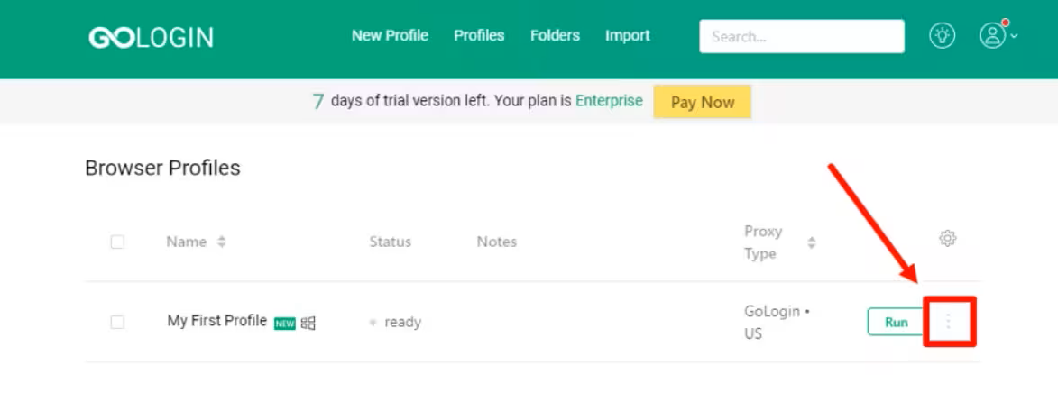 巨量ip代理在GoLogin上设置动态不限量代理教程