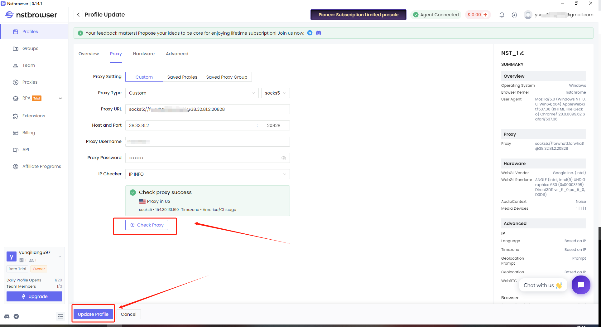 巨量ip代理在Nstbrowser指纹浏览器上设置动态不限量代理教程