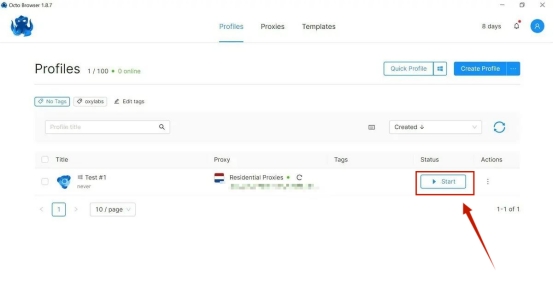 巨量ip代理在Octo Browser模拟器上设置动态不限量代理教程