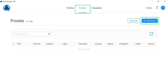 巨量ip代理在Octo Browser模拟器上设置共享长效代理教程