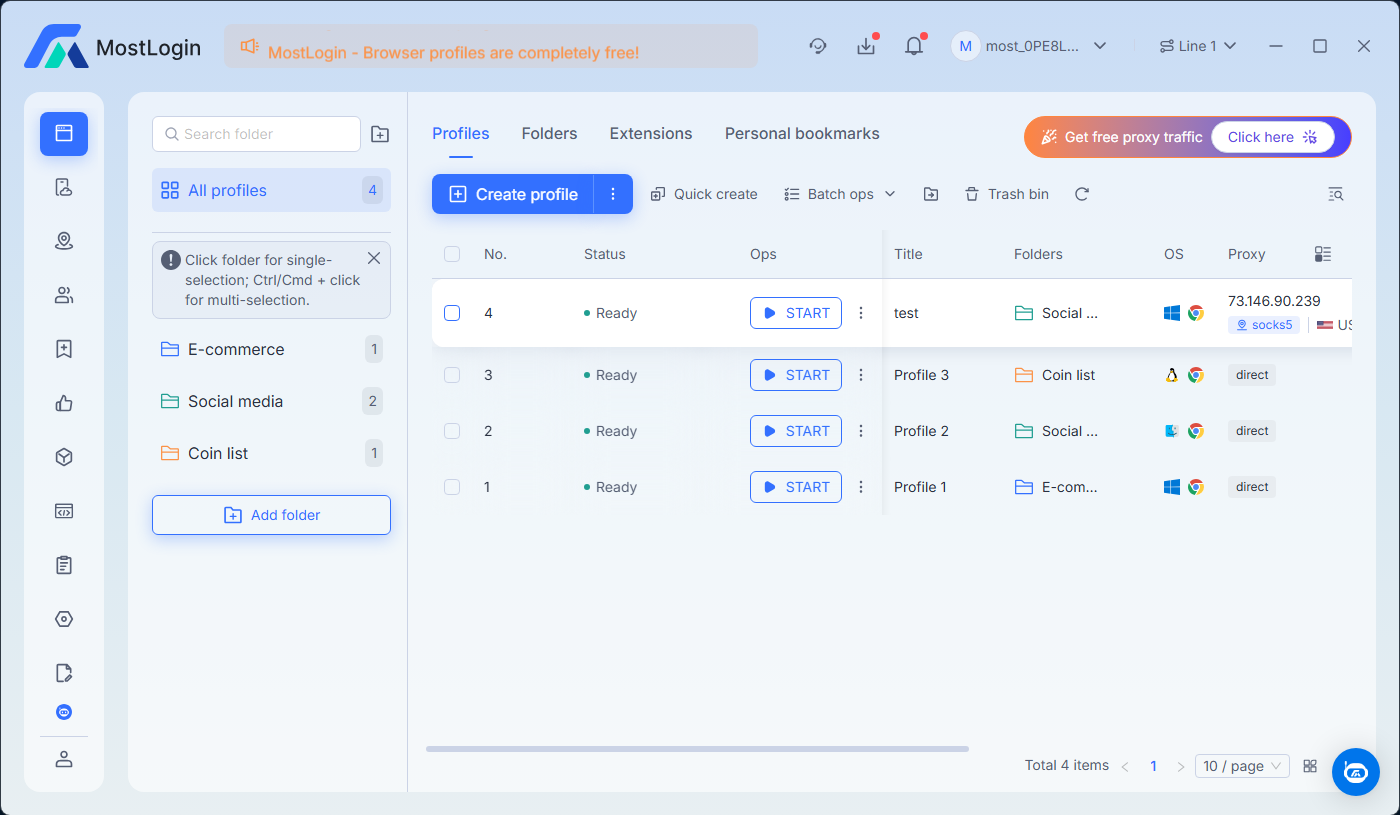 巨量ip代理在MostLogin指纹浏览器上设置动态包量代理教程