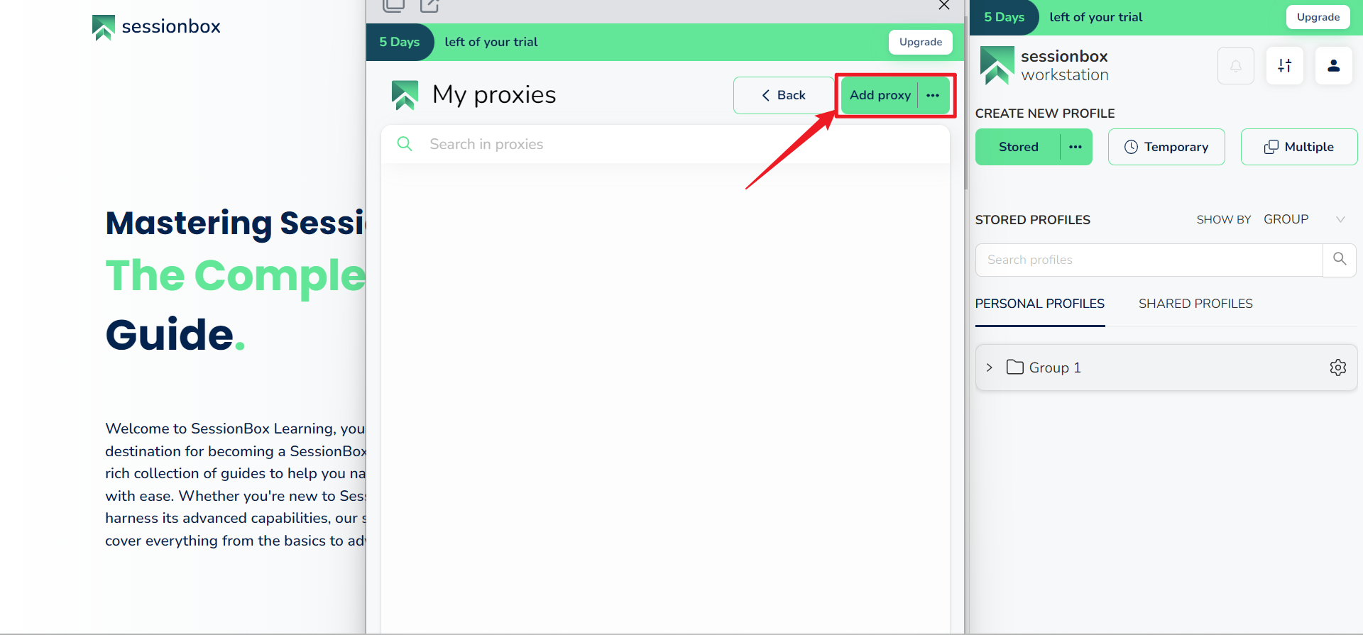 巨量ip代理在SessionBox浏览器上设置动态包量代理教程