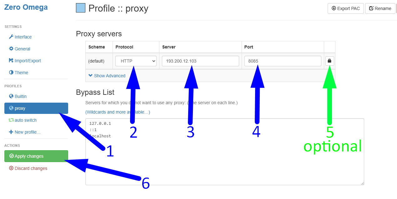 巨量ip代理在 ZeroOmega浏览器设置动态包量代理教程